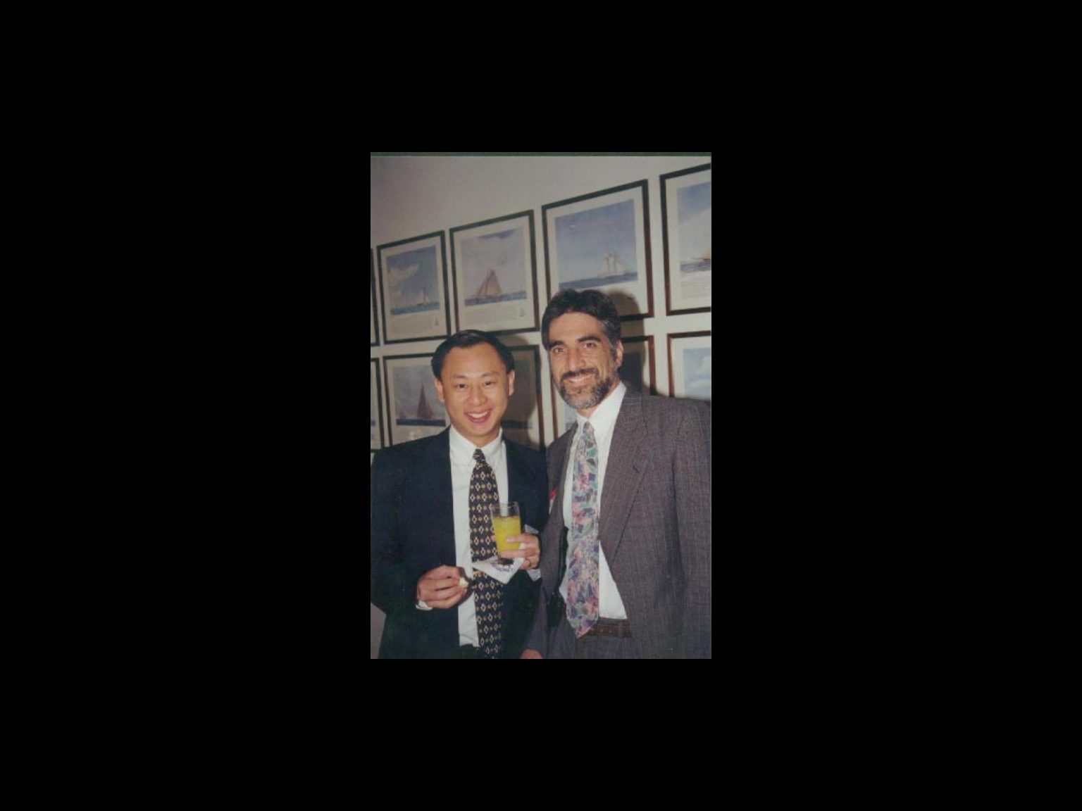 Archival photograph 7 from the 1999, 40th reunion of the Frederick C. Cordes Eye Society., showing Frederick C. Cordes Eye Society members at a reunion or banquet event.