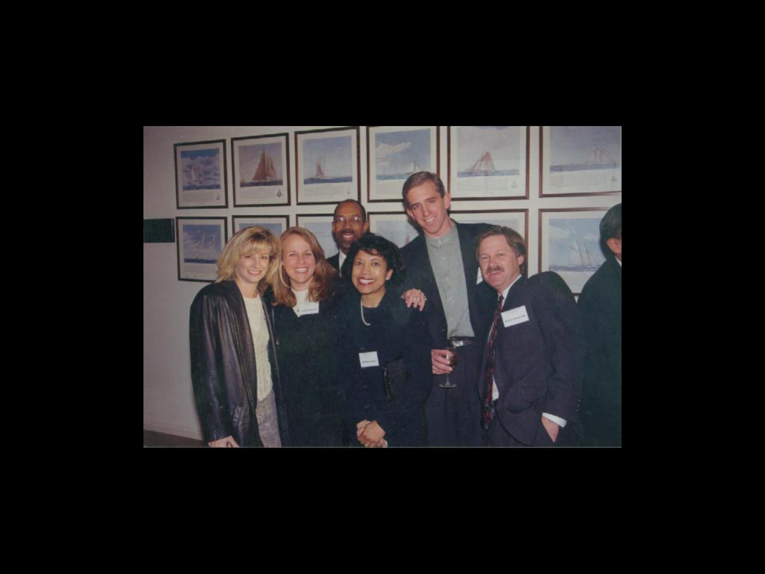 Archival photograph 10 from the 1999, 40th reunion of the Frederick C. Cordes Eye Society., showing Frederick C. Cordes Eye Society members at a reunion or banquet event.