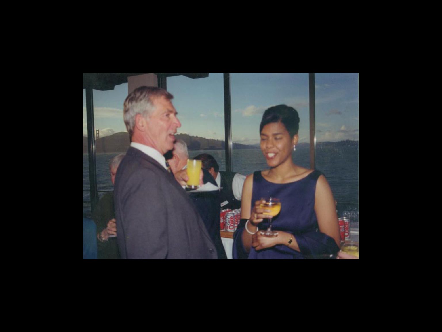 Archival photograph 21 from the 1999, 40th reunion of the Frederick C. Cordes Eye Society., showing Frederick C. Cordes Eye Society members at a reunion or banquet event.