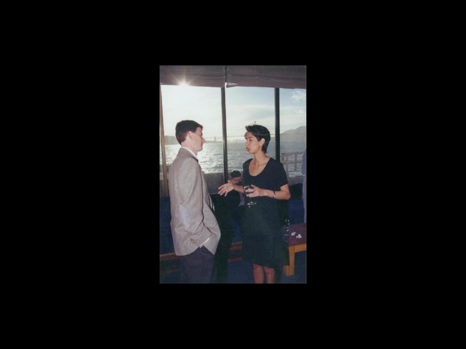 Archival photograph 24 from the 1999, 40th reunion of the Frederick C. Cordes Eye Society., showing Frederick C. Cordes Eye Society members at a reunion or banquet event.