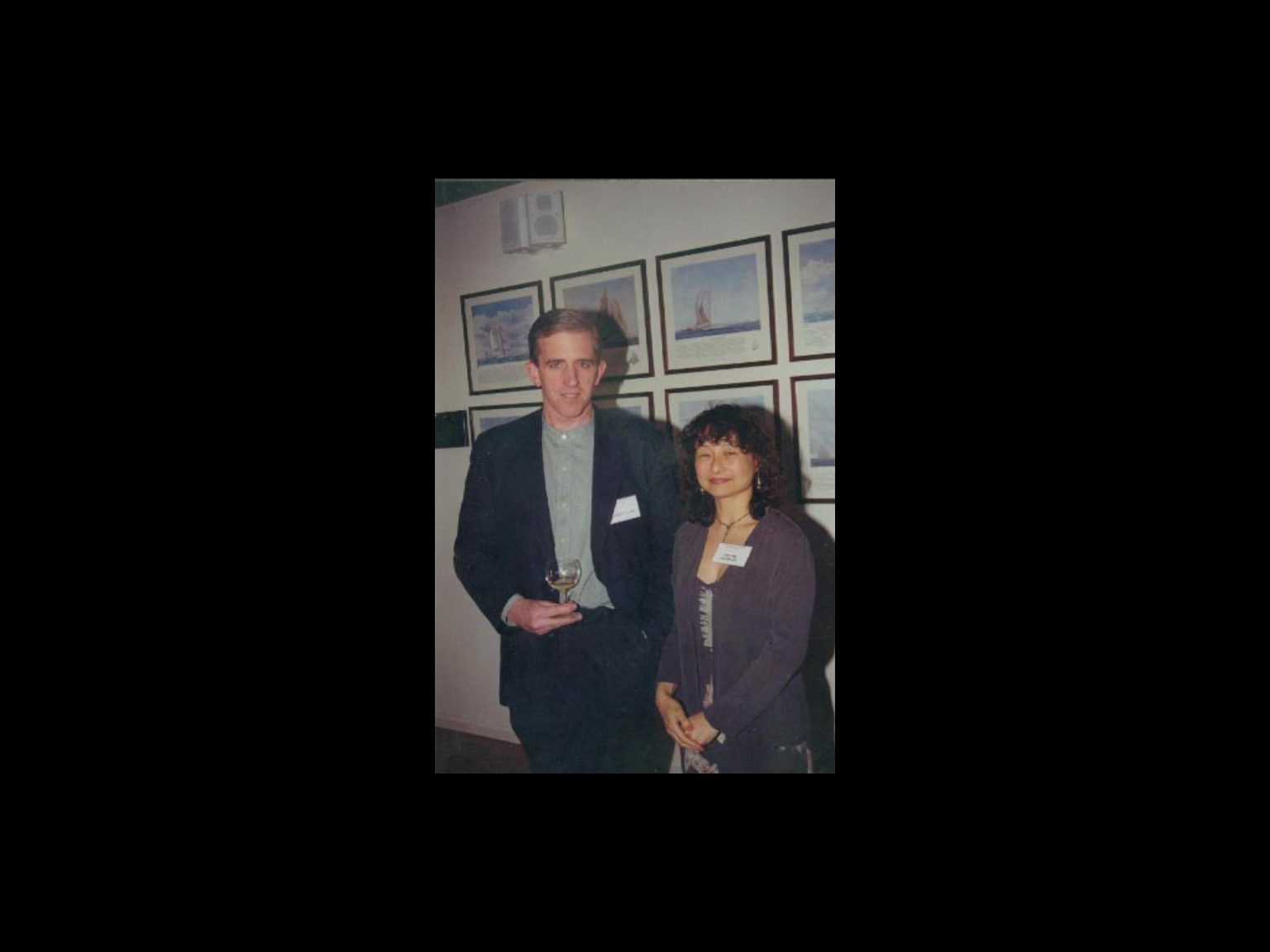 Archival photograph 25 from the 1999, 40th reunion of the Frederick C. Cordes Eye Society., showing Frederick C. Cordes Eye Society members at a reunion or banquet event.