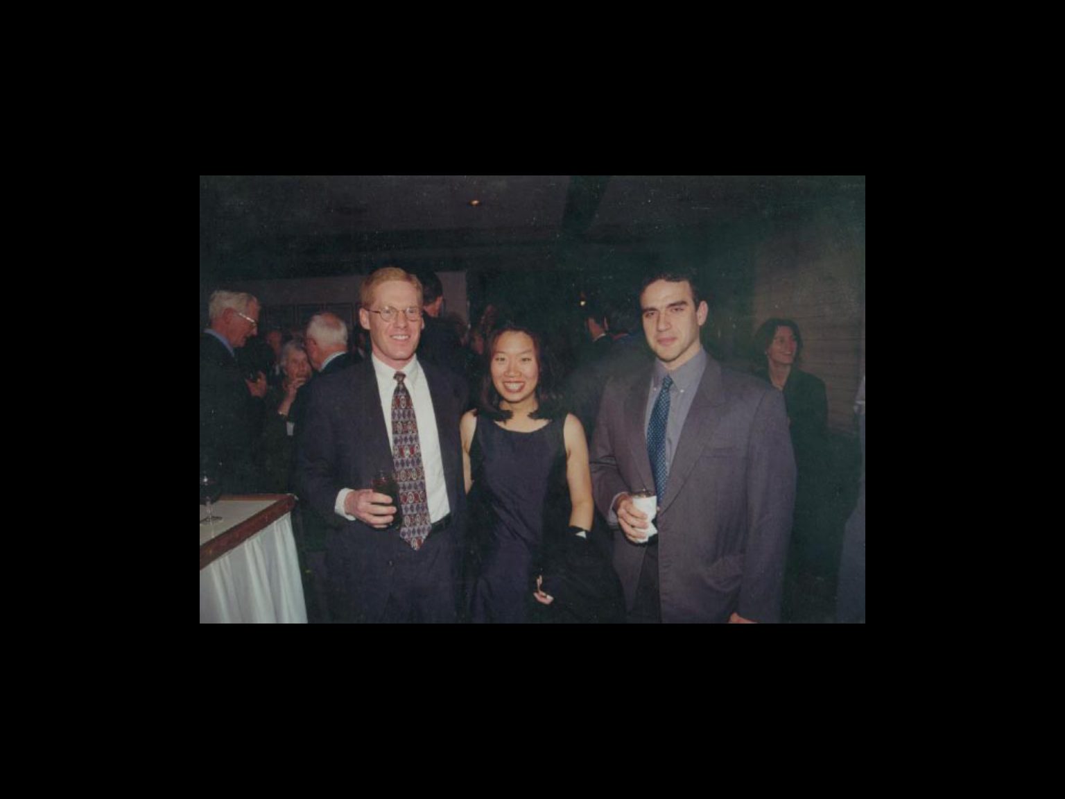 Archival photograph 27 from the 1999, 40th reunion of the Frederick C. Cordes Eye Society., showing Frederick C. Cordes Eye Society members at a reunion or banquet event.