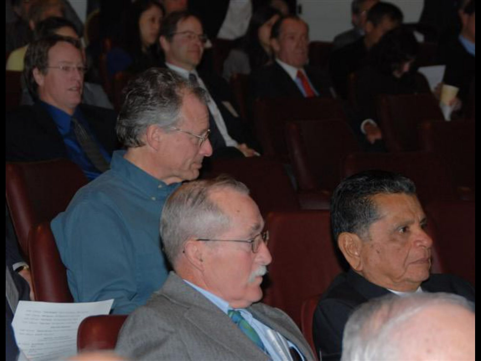 Archival photograph 10 from the 2009, 50th reunion of the Frederick C. Cordes Eye Society, provided by Greer Geiger, M.D., showing Frederick C. Cordes Eye Society members at a reunion or banquet event.