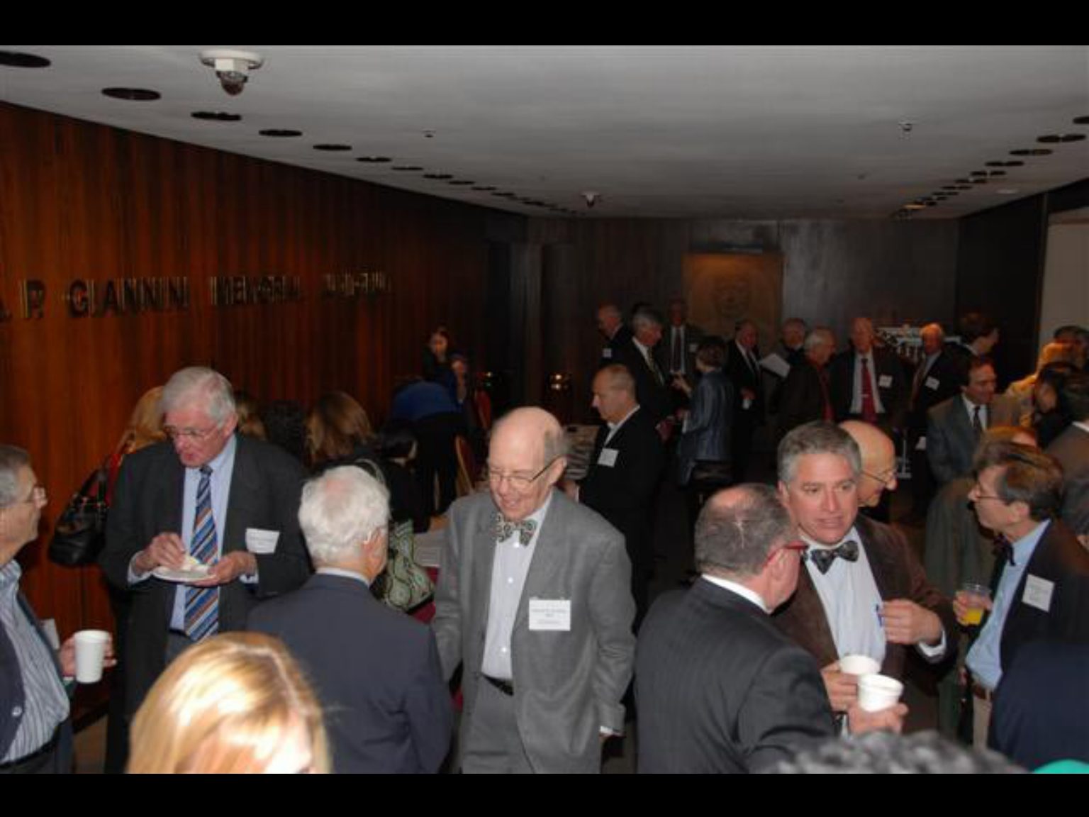 Archival photograph 13 from the 2009, 50th reunion of the Frederick C. Cordes Eye Society, provided by Greer Geiger, M.D., showing Frederick C. Cordes Eye Society members at a reunion or banquet event.