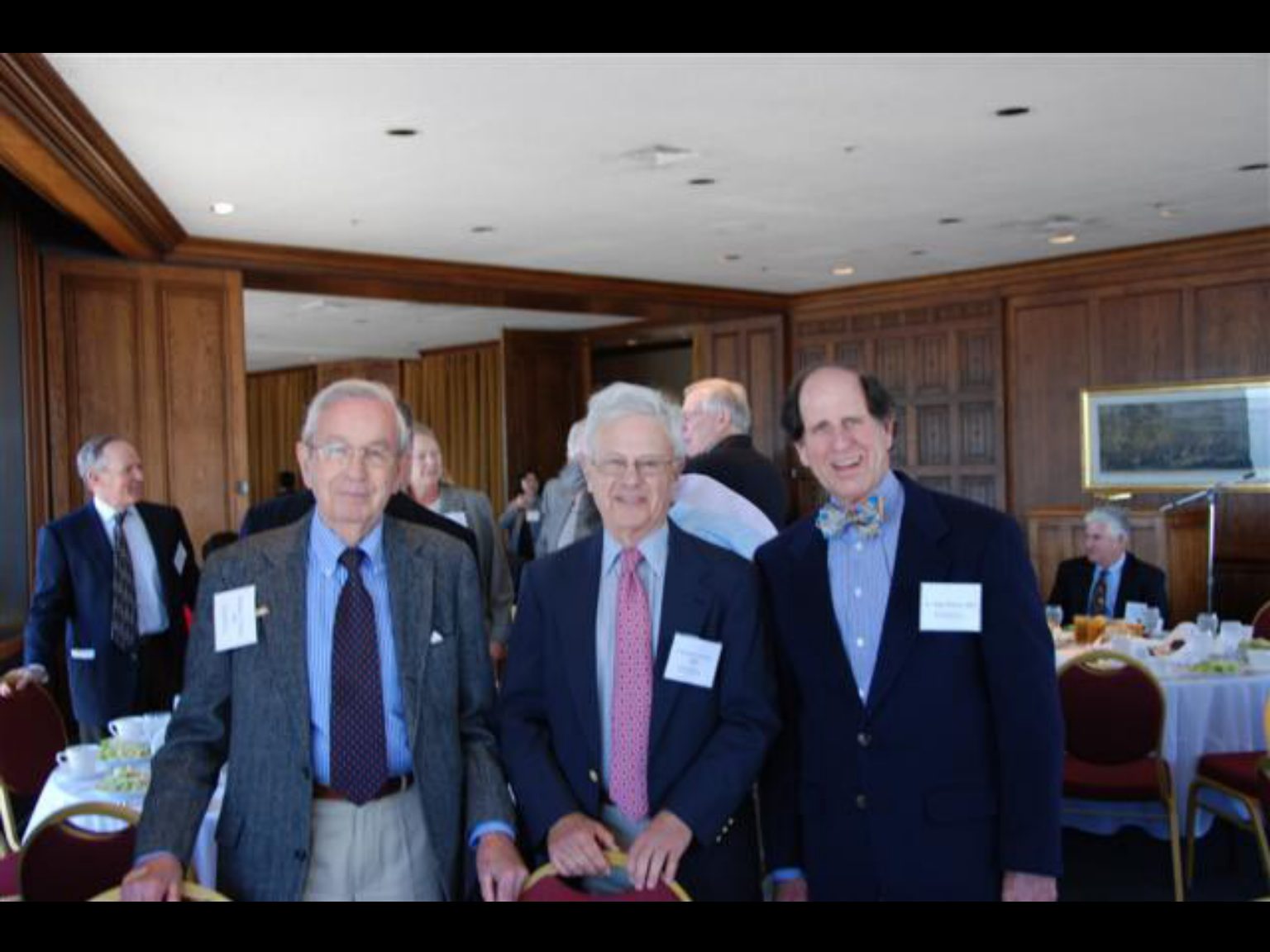 Archival photograph 56 from the 2009, 50th reunion of the Frederick C. Cordes Eye Society, provided by Greer Geiger, M.D., showing Frederick C. Cordes Eye Society members at a reunion or banquet event.