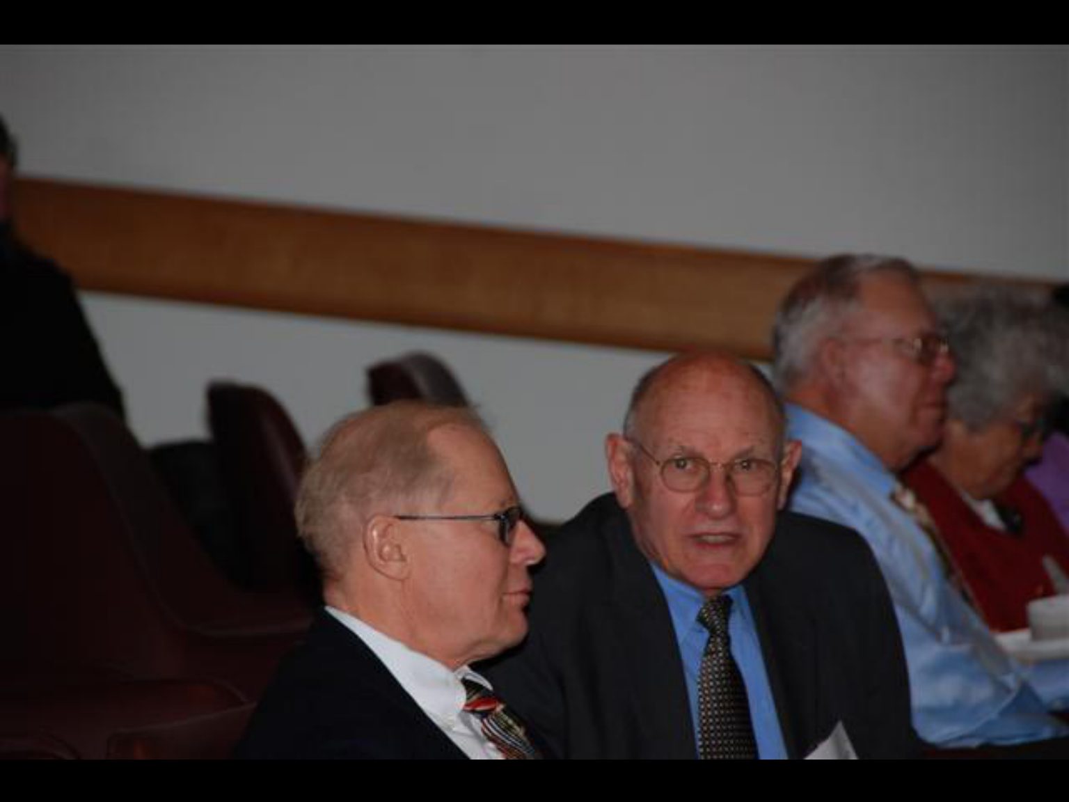 Archival photograph 76 from the 2009, 50th reunion of the Frederick C. Cordes Eye Society, provided by Greer Geiger, M.D., showing Frederick C. Cordes Eye Society members at a reunion or banquet event.