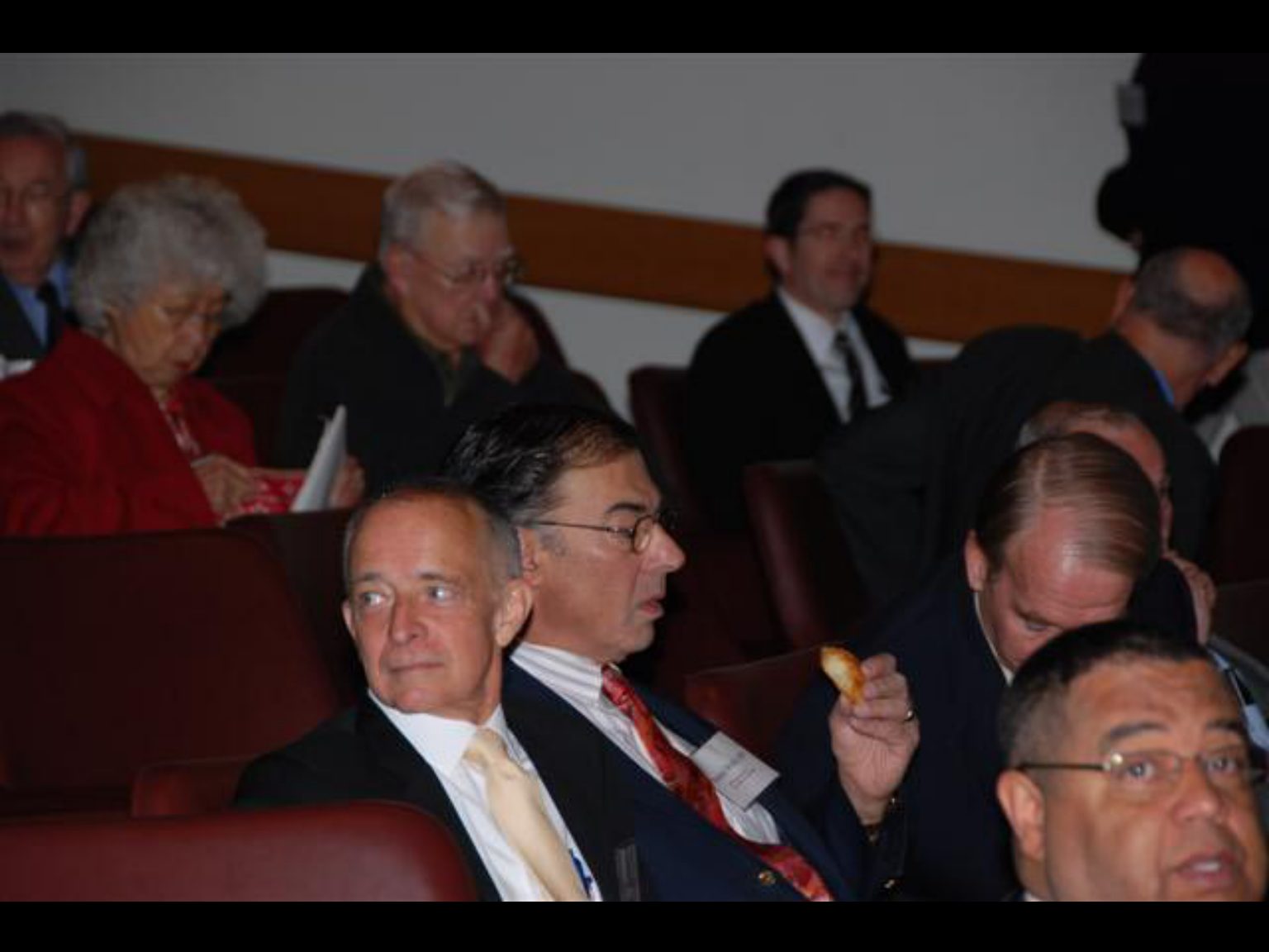 Archival photograph 89 from the 2009, 50th reunion of the Frederick C. Cordes Eye Society, provided by Greer Geiger, M.D., showing Frederick C. Cordes Eye Society members at a reunion or banquet event.