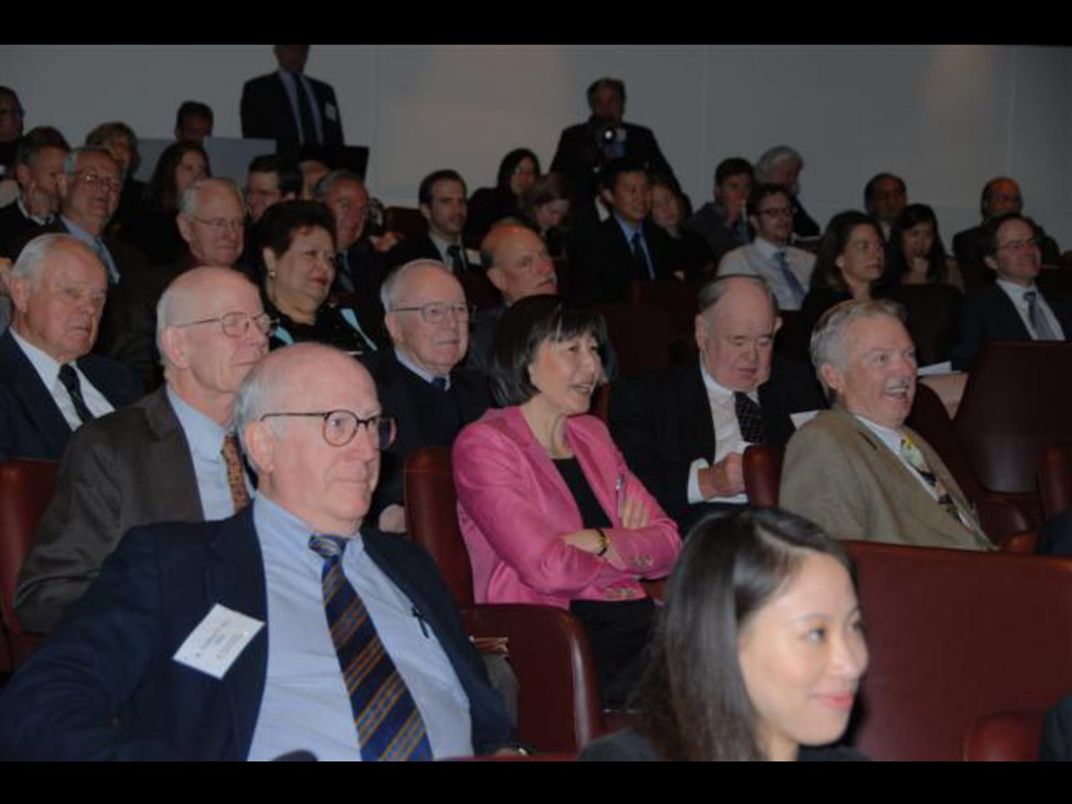 Archival photograph 98 from the 2009, 50th reunion of the Frederick C. Cordes Eye Society, provided by Greer Geiger, M.D., showing Frederick C. Cordes Eye Society members at a reunion or banquet event.