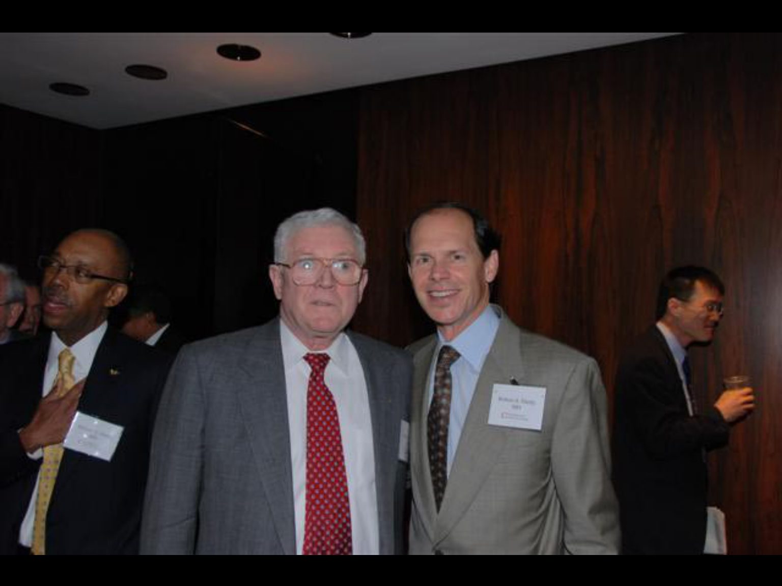 Archival photograph 13 from the (part two) from the 2009, 50th reunion of the Frederick C. Cordes Eye Society provided by Greer Geiger, M.D., showing Frederick C. Cordes Eye Society members at a reunion or banquet event.