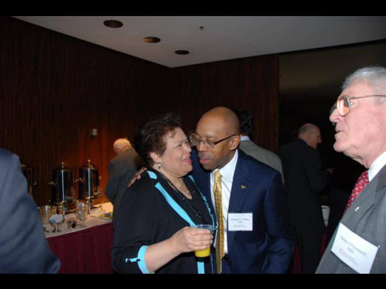 Archival photograph 14 from the (part two) from the 2009, 50th reunion of the Frederick C. Cordes Eye Society provided by Greer Geiger, M.D., showing Frederick C. Cordes Eye Society members at a reunion or banquet event.