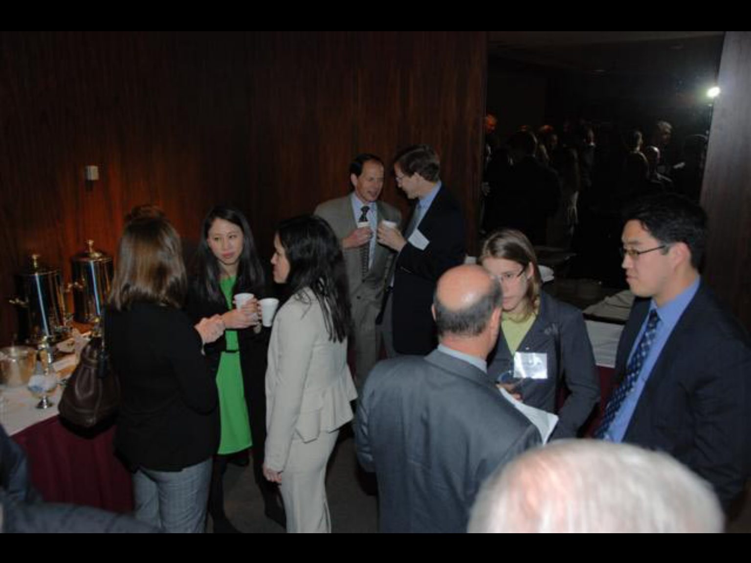Archival photograph 20 from the (part two) from the 2009, 50th reunion of the Frederick C. Cordes Eye Society provided by Greer Geiger, M.D., showing Frederick C. Cordes Eye Society members at a reunion or banquet event.