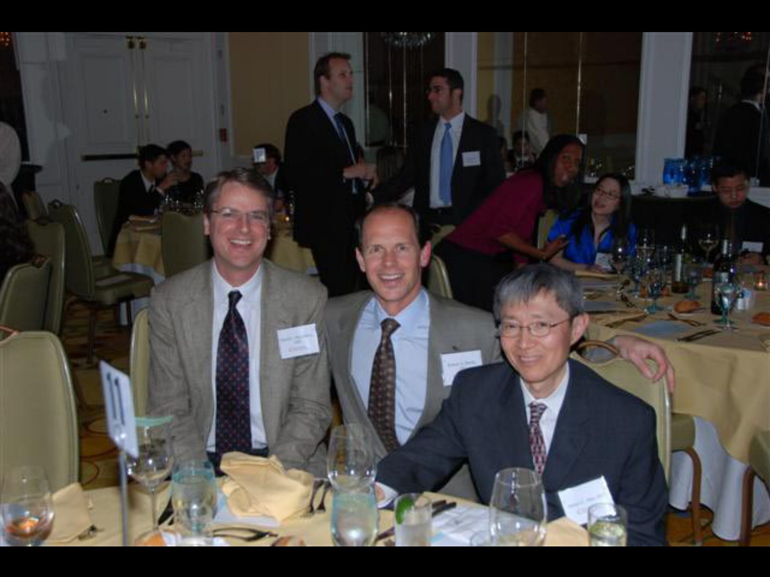 Archival photograph 69 from the (part two) from the 2009, 50th reunion of the Frederick C. Cordes Eye Society provided by Greer Geiger, M.D., showing Frederick C. Cordes Eye Society members at a reunion or banquet event.