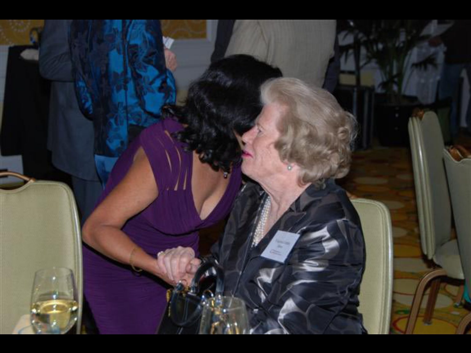 Archival photograph 74 from the (part two) from the 2009, 50th reunion of the Frederick C. Cordes Eye Society provided by Greer Geiger, M.D., showing Frederick C. Cordes Eye Society members at a reunion or banquet event.