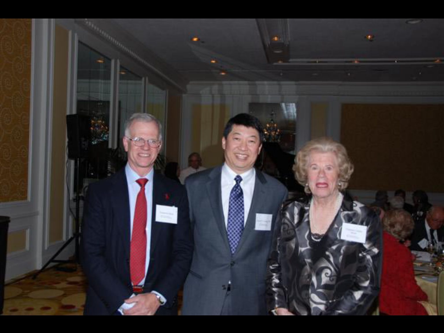 Archival photograph 82 from the (part two) from the 2009, 50th reunion of the Frederick C. Cordes Eye Society provided by Greer Geiger, M.D., showing Frederick C. Cordes Eye Society members at a reunion or banquet event.