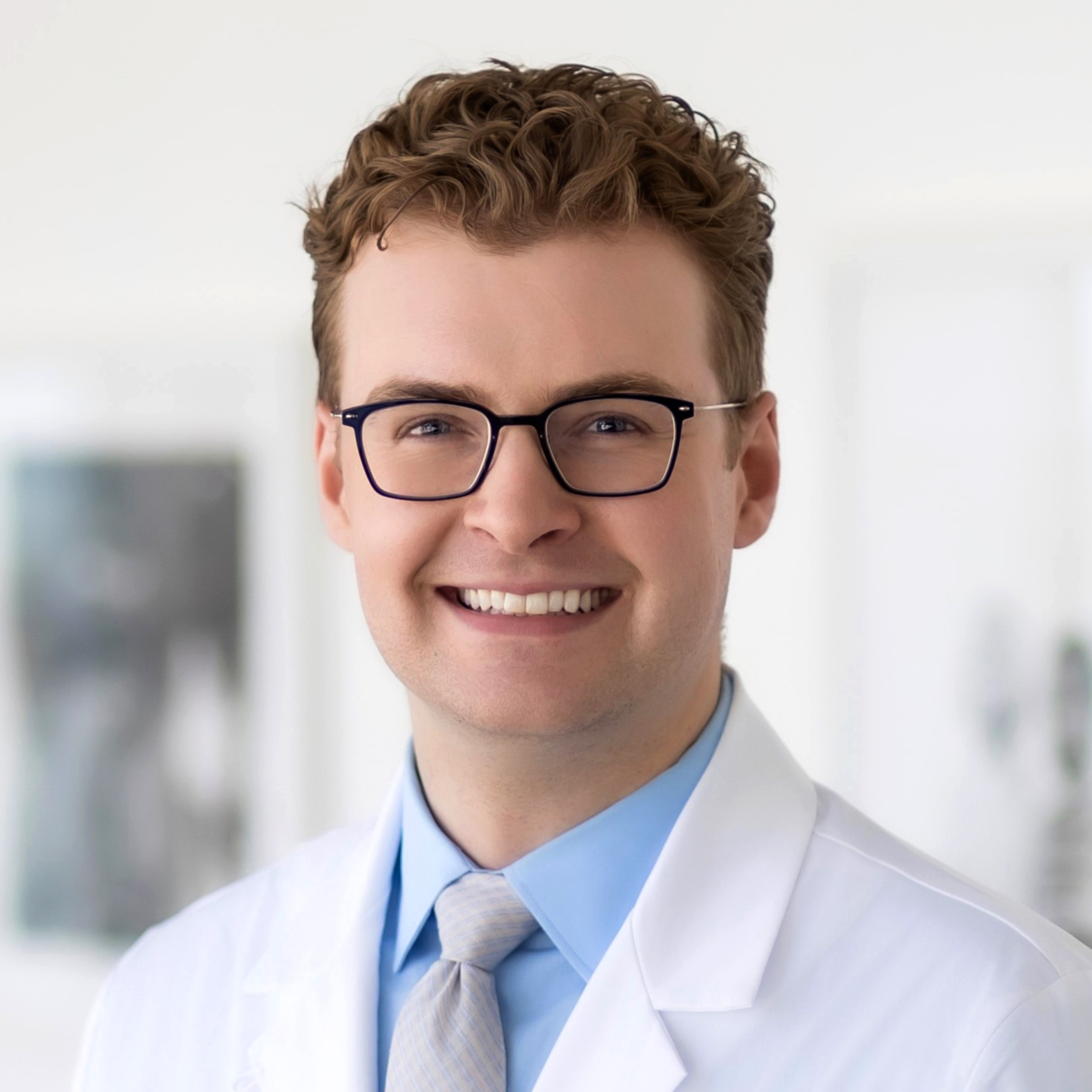 Smiling male doctor